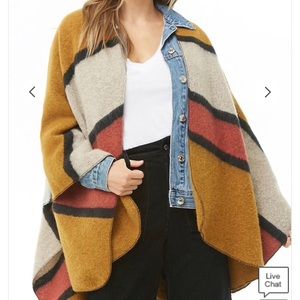 Forever 21 Woven Heart Brushed Shawl